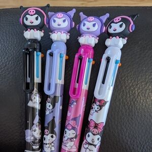 Cute Character Multi-Color Pens Set